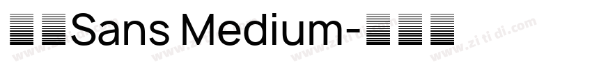 派悦Sans Medium字体转换